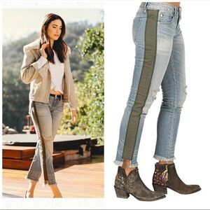 Dear John Women's Jeans with Olive Stripe